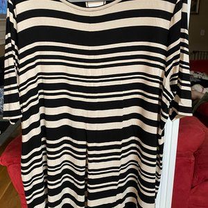 The Limited Black/Tan Striped Tunic